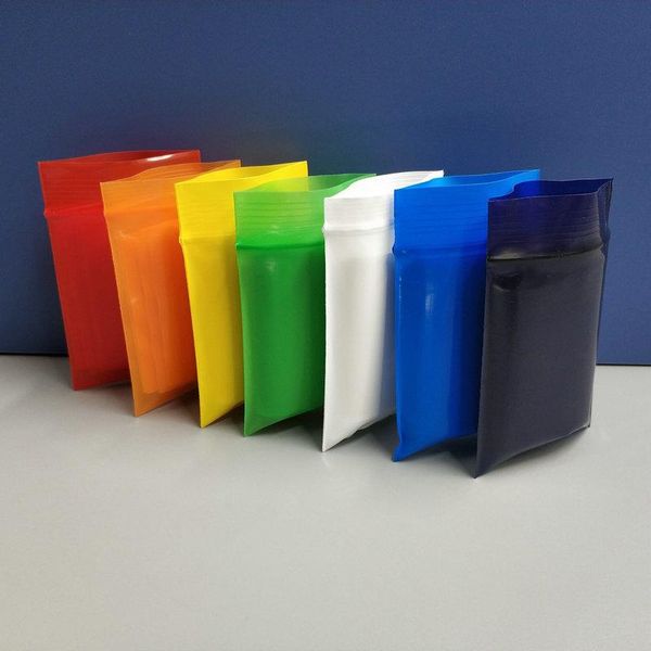 

packing bags pe ziplock bag, plastic color packaging sealed bone jewelry badge bag