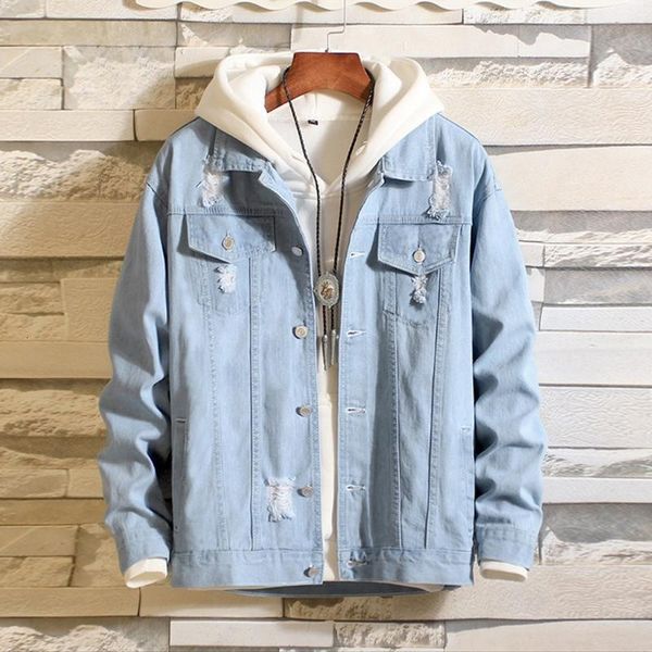 

men's jackets denim jacket bomber casual slim cowboy fashion streetwear trendy autumn spring coat sportswear outerwear male vbf0, Black;brown