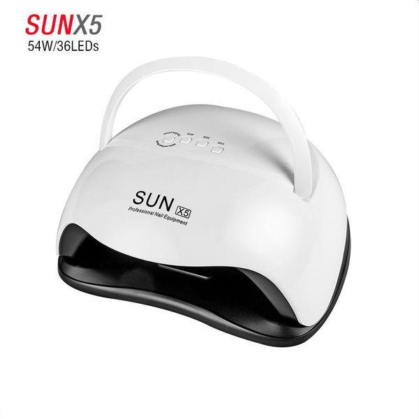 

nail dryers sun x5 54w/48w uv lamp led dryer for all gels semi permanent polish with 10/30/60s timer manicure tool
