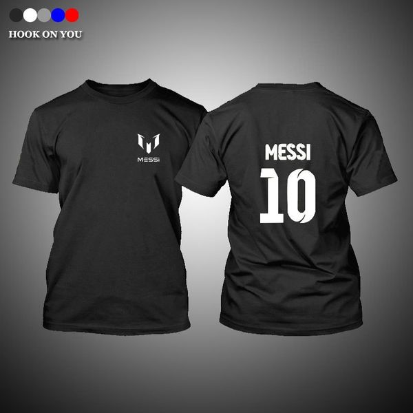 

new messi crew neck print men's football team casual pullover training shirt, Gray