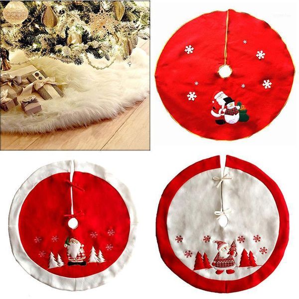 

jx-lclyl santa claus print ornaments christmas tree skirt apron xmas party home decor1