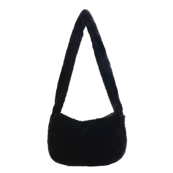 

evening bags women autumn winter shopper bag soft plush underarm shoulder cherry pattern printing small purse luxury designer handbags