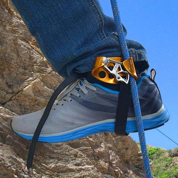 

cords, slings and webbing right foot ascender riser rock mountaineering equipment climbing device anti-dropping protector acces