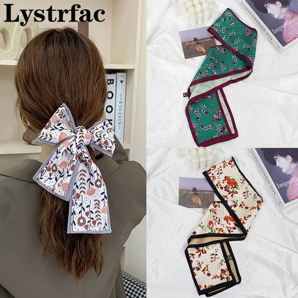 

lystrfac print headband slik headscarf for women girls long hair ribbon multifunctional female accessories1