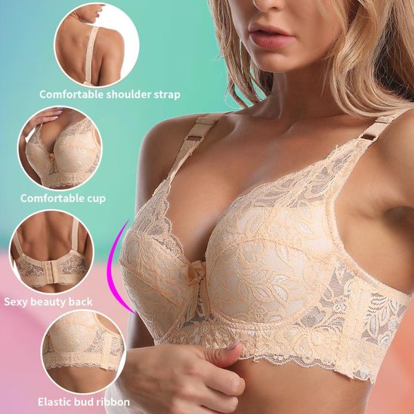 

women's shapers edges beha plus size women bralette bras needless harnas push up bh comfortable lingerie brasserie, Black;white