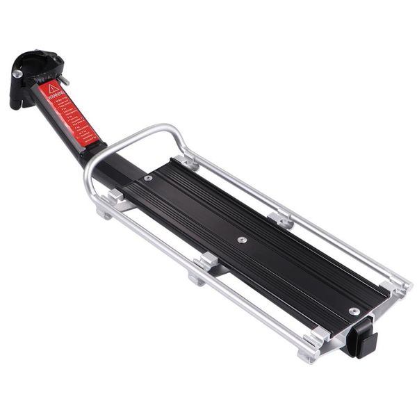 

car & truck racks 1pc bike carrier rack mount cycling cargo seatpost rear pannier luggage aluminum stand shelf quick rele