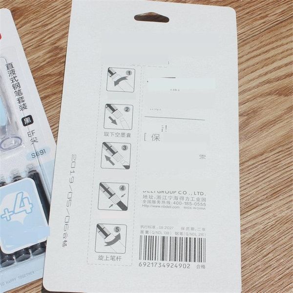 

71Z5 deli set with bag deli s692 direct liquid fountain pens erasable ink s692 direct liquid pen erasable ink bag