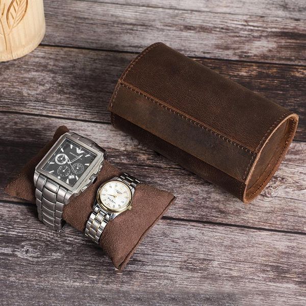 

slots watch roll case travel storage box luxury leather display vitnage handmade gift backpack