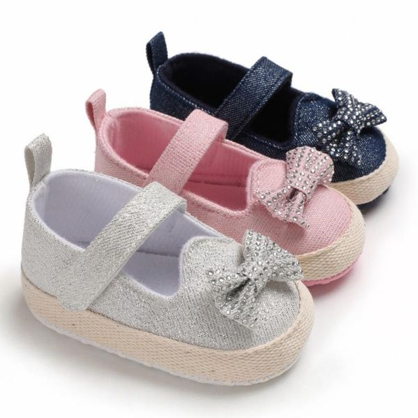 

first walkers baby girls shoes toddler born with bowknot casual walking soft soled