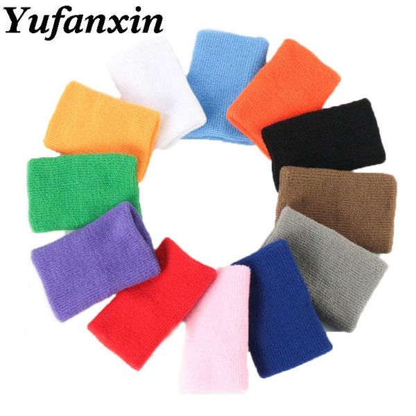 

wrist support sports protector sweat absorption breathable towel knitted basketball badminton tennis fitness 1pc, Black;red