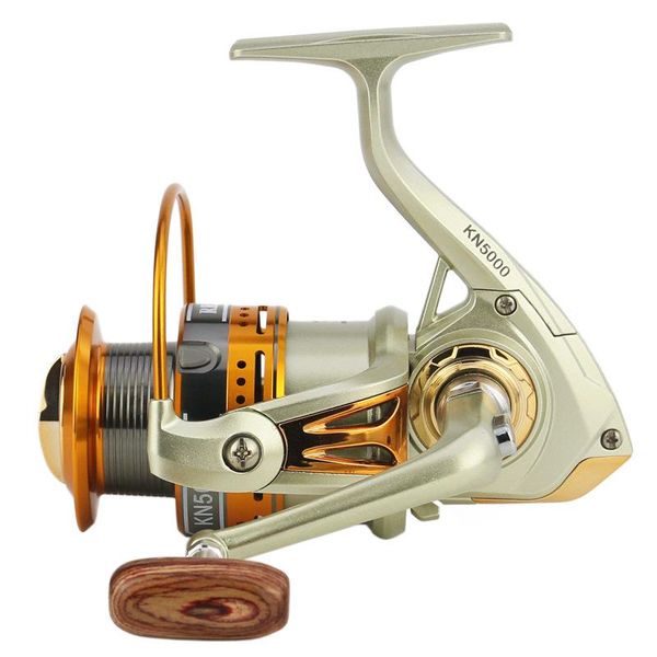 

lidafish brand kn2000-7000 series folding spinning fishing 13+1bb metal handle without gap structure left/right hand baitcasting reels