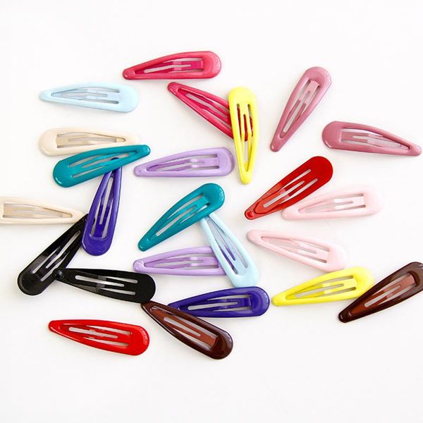 

hair accessories 24pcs/bag girls cute colorful waterdrop shape hairpins kids sweet ornament baby clip barrettes fashion, Slivery;white