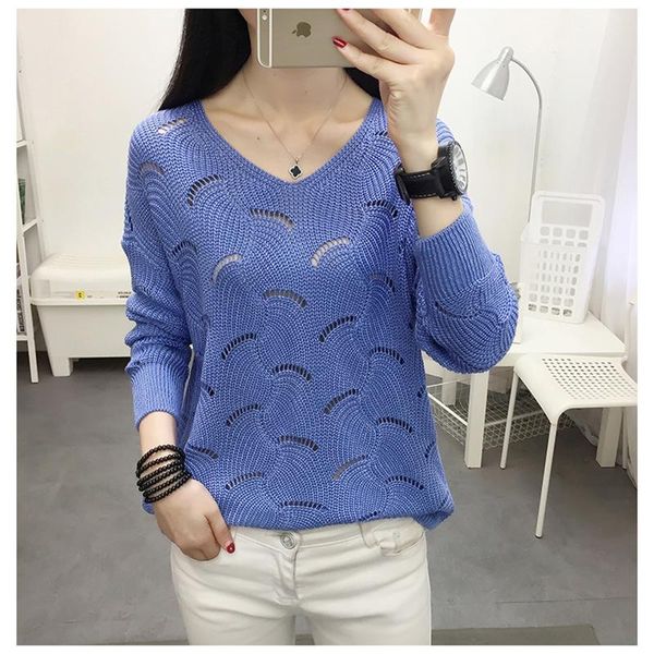

fashion pullovers sweater women fall soft cotton loose v-neck knitted tide thin winter korean simple chic women's sweaters, White;black