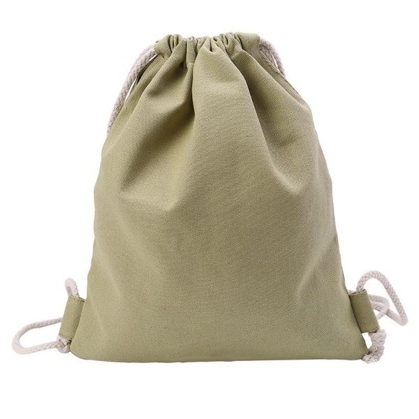 

canvas storage school gym drawstring bag pack rucksack backpack pouch h8wd bags