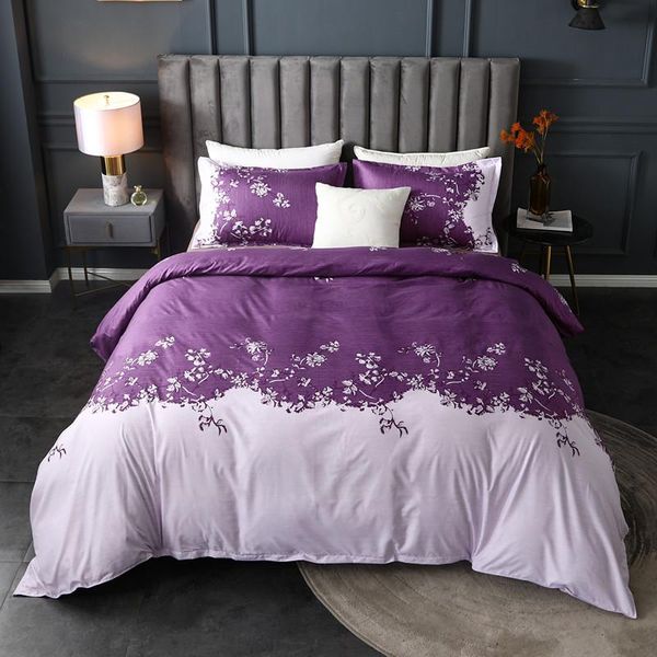

bedding sets gradient plain campanula quilt cover pillowcase without bed linen set