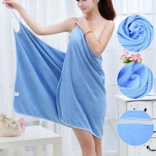 

towel sling wearable bath microfiber absorbent women robe skin-friendly shower el home bathroom bathrobe