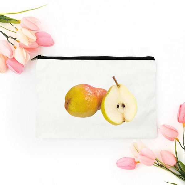 

cosmetic bags & cases fruit bag for makeup mini pouch handbags storage women's travel kawaii woman make up organizer