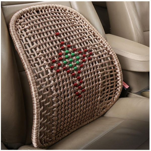 

seat cushions car cushion waist support pad protection back massage lumbar hand-knitted ice silk interior accessories