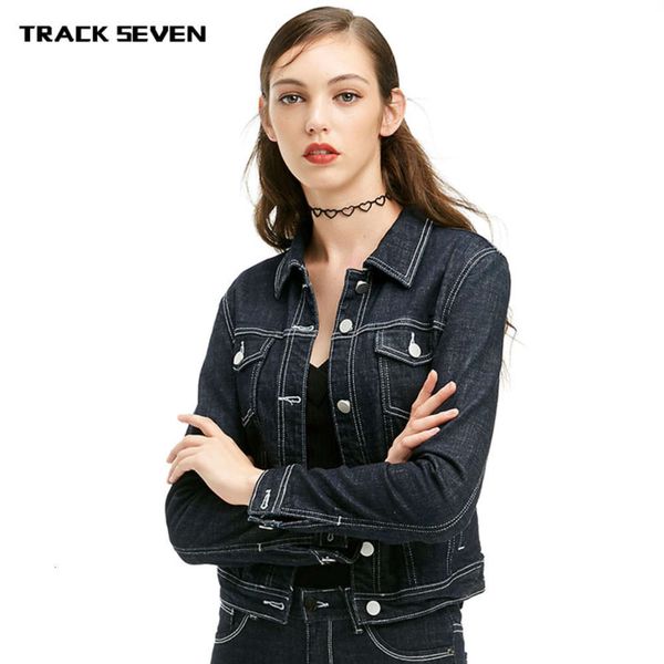 

autumn solid color denim jacket women's comfortable short slim, Black;brown