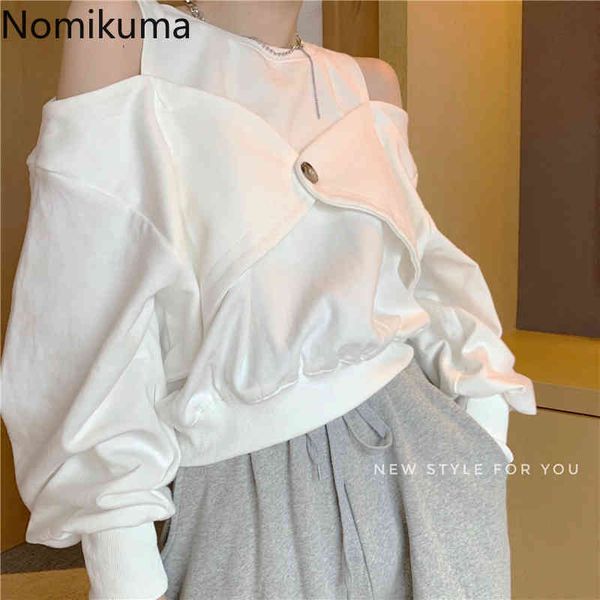

nomikuma solid color off shoulder 3e261 210514, White