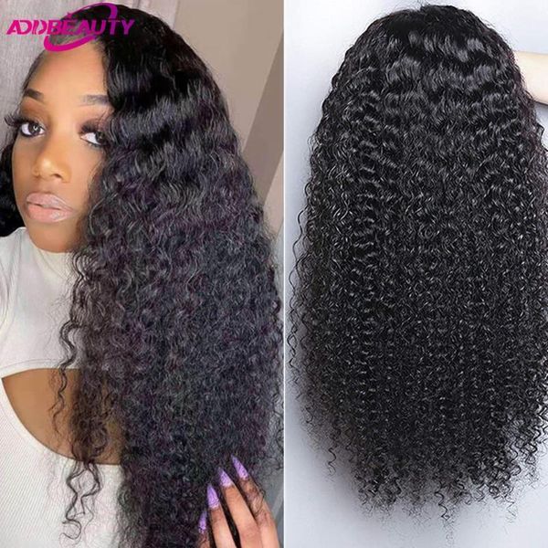 

inch lace front human hair wig 13x6 kinky curly frontal remy 4x4 closure wigs for black women1, Black;brown