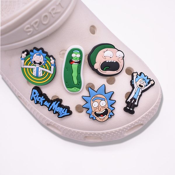 

pvc shoe decoration charm accessories jibitz for croc charms soft rubber clog buckle bracelets wristband buttons gift wholesale, White;pink