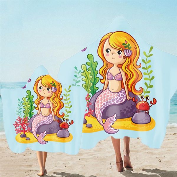 

towel hooded bath sea animal microfiber adults and children