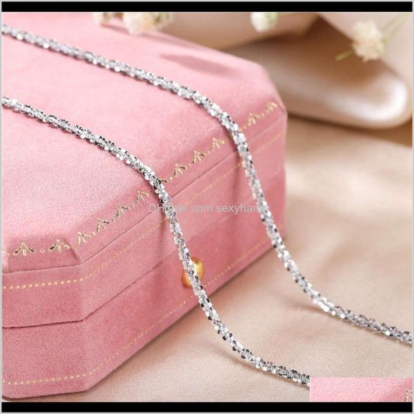 

pendant necklaces & jewelry drop delivery 2021 pendants straight s925 sterling sier necklace sparkling flash extended sweater fashion caulif, Silver