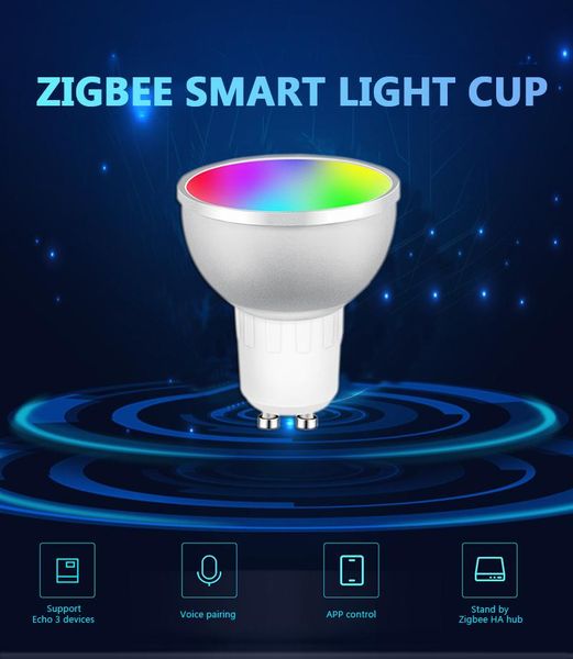 

lamp cup wifi smart bulb 5w rgb led with dimmable function tuya works for amazon/google home dropship automation modules