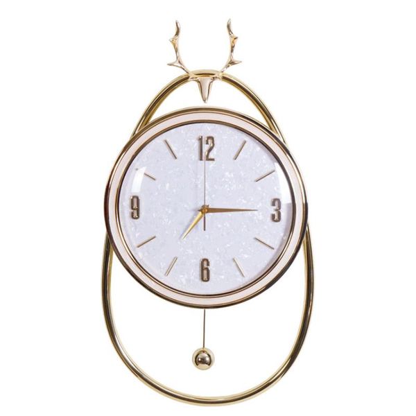 

wall clocks nordic clock modern design gold home decor metal watches creative living room decoration zegar scienny gift