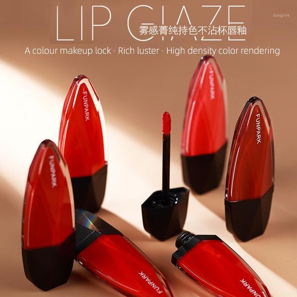 

women matte lip glaze moisturizing waterproof non-stick cup velvet gloss lipstick makeup q11