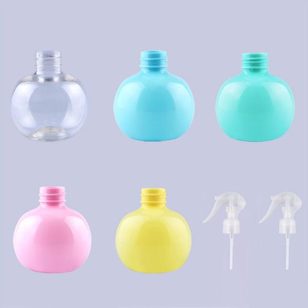 

storage bottles & jars 30 x 120ml macaron colorful ball shape makeup refillable pet plastic bottle with trigger spray pump empty salon