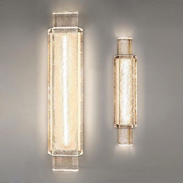 

modern led wall lamp ice crystal lamps for living room bathroom stairs sconce nordic home decor mirror lights