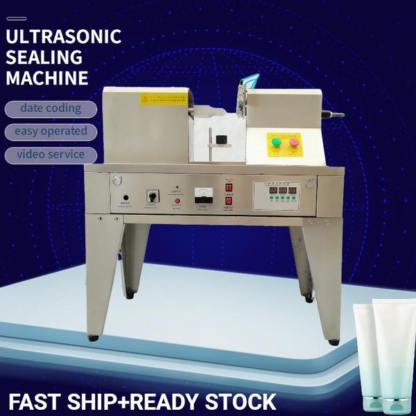 

machining 2021 type semi automatic manual ultrasonic plastic tube sealer sealing machine for cosmetic cream toothpaste shampoo