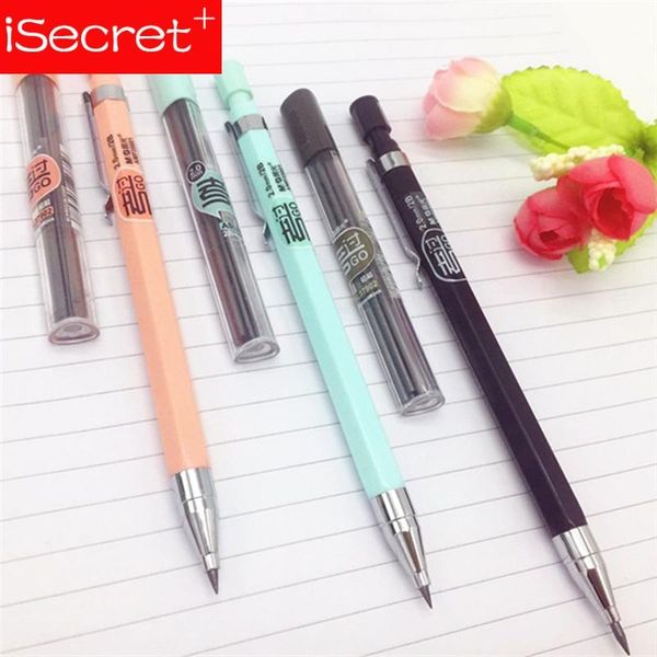 

ballpoint pens 1 pc creative candy color mechanical pencil 2.0mm kawaii pencils for writing kids girls gift school supplies korean stationer, Blue;orange