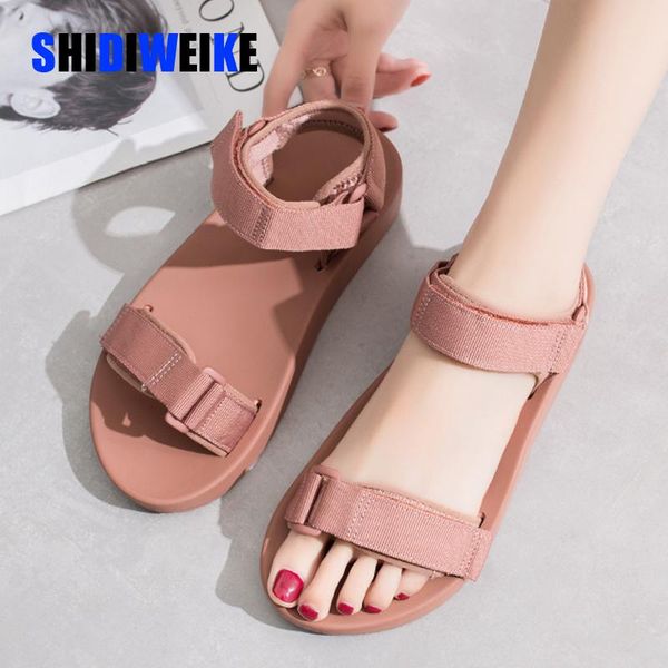 

platform sandals women's 2021 summer thick leather shoes fashion buckle bottom casual women ab184, Black