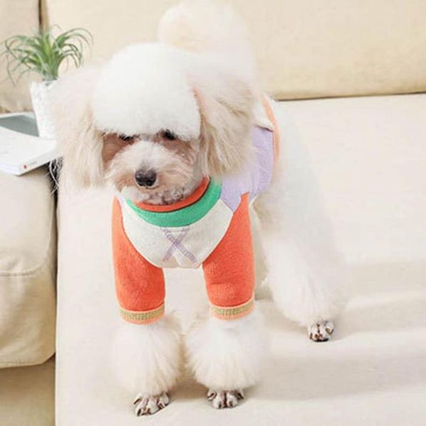 

dog apparel pet clothes puppy vest t-shirt shirt cute pajamas winter bottoming