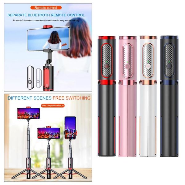 

selfie monopods extendable remote stick tripod phone holder mount for mobile