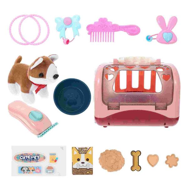

kennels & pens 1 set simulation dog cage pet children teaching aids fake