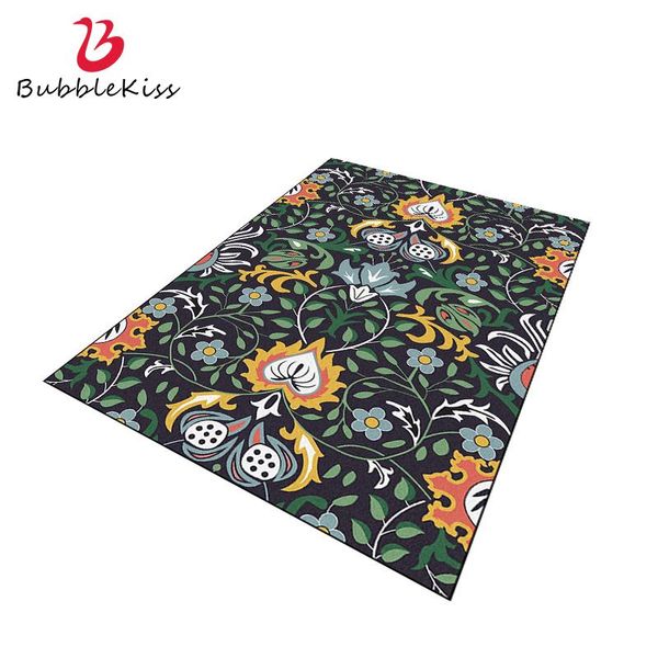

carpets bubble kiss european style carpet retro green plants flowers rug living room home modern doormat bedroom decor area rugs