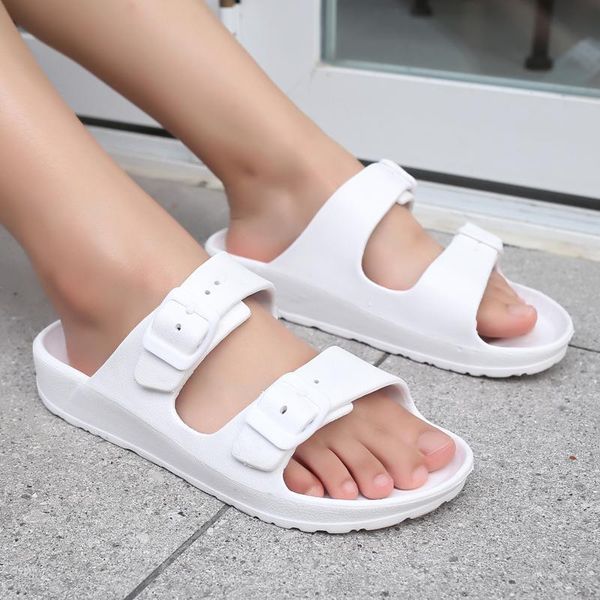 

slippers bothe slides women summer beach home flat heel sandals shoes indoor flip flops zapatillas mujer, Black