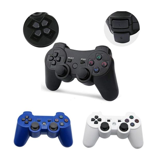 

game controllers & joysticks wireless bluetooth gamepad joystick for ps3 controller 3 gaming six-axis black