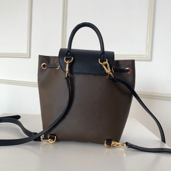 

retro classic 2021new style womens double shoulder bag luxury design genuine leather backpack women's large student lovely outd