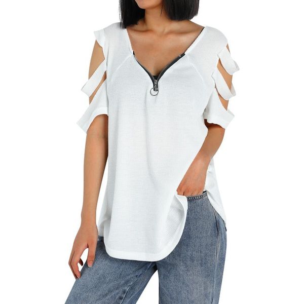 

women's t-shirt women loose style t-shirt, leopard printed pattern short sleeve v-neck , wine red/ grey/ black/ white