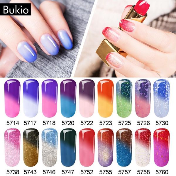 

8ml nail polish thermal glitter chameleon temperature color changing varnish gradient