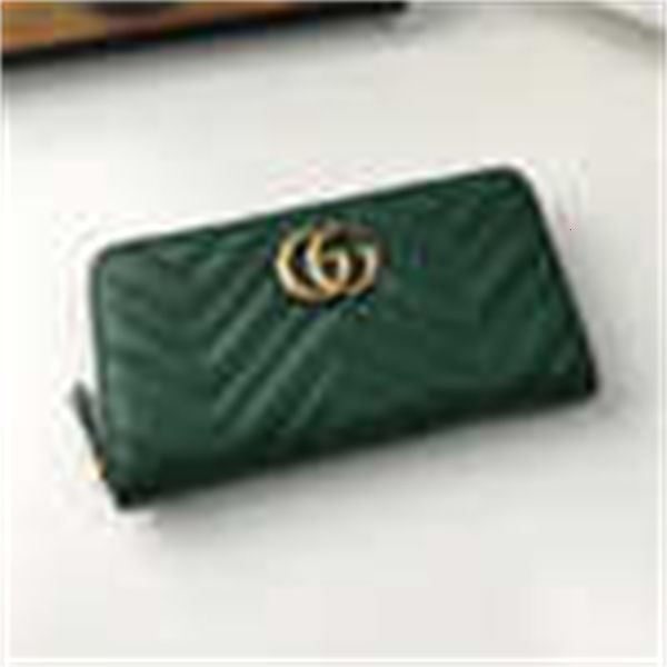 

wallet brand designer holders luxury 443123 new key color green zipper card wallet real pouches leather long wallets phone chain cases purse, Red;black