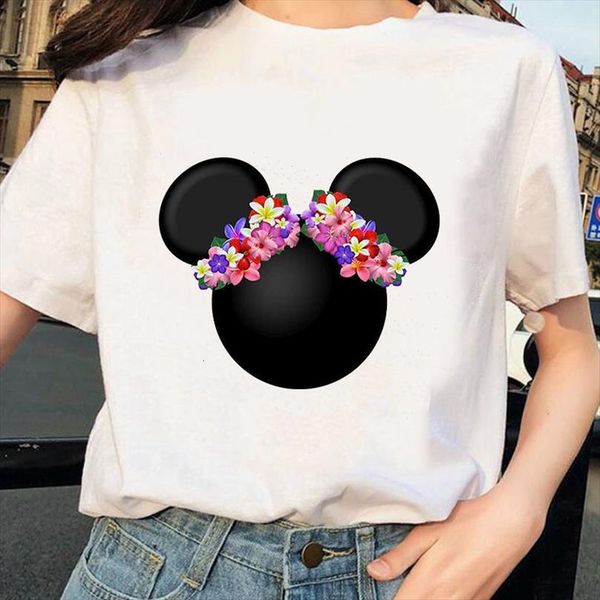 

mouse head printed men fashion graphic casual funny harajuku o neck short sleeve femme, White;black