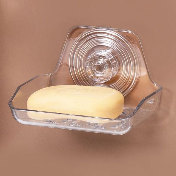 

soap dishes holder wall mounted self adhesive dish sponge storage box rack no drilling