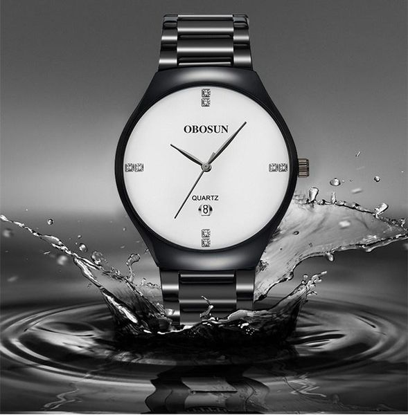 

wristwatches stacked quartz calendar waterproof watch cross-border fashion brand sports steel band men's, Slivery;brown