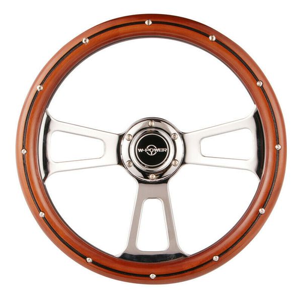 

460mm 18inch classic nostalgia wood grain steering wheel mahogany wood grip